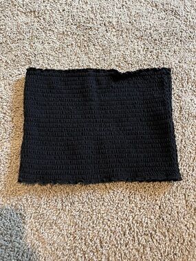 Hollister Black Smocked Tube Top